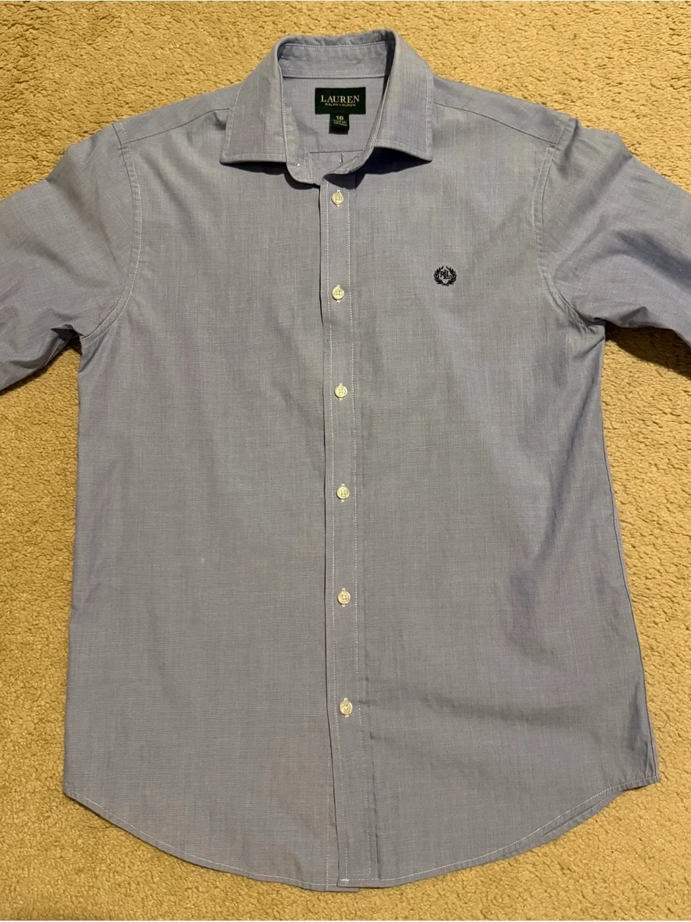 Boy’s Light Blue Button-Up Dress Shirt